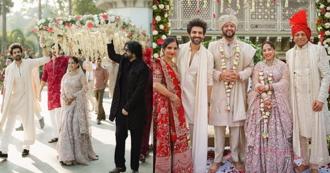 Kartik Aaryan Posts Sisters Wedding Photos