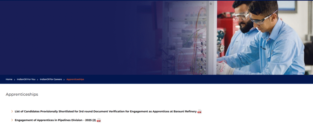  IOCL Apprentice Recruitment 2025